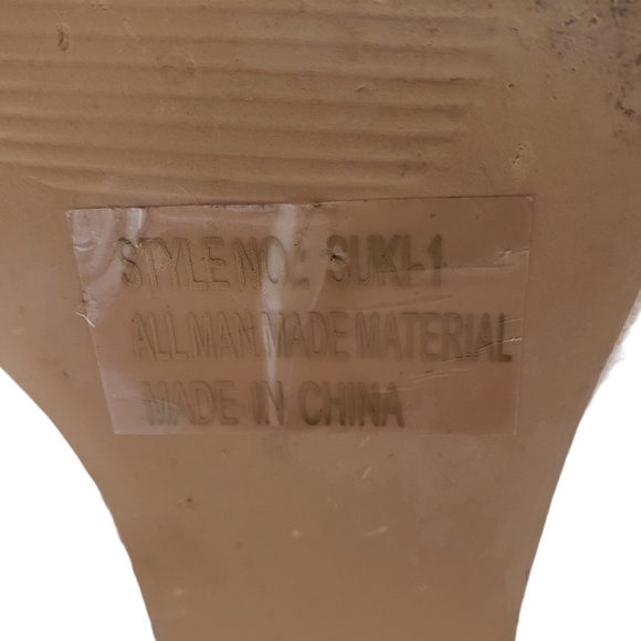 Miss Me Suki Buckle Zip Open Toe Espadrille Wedges - Picture 9 of 14